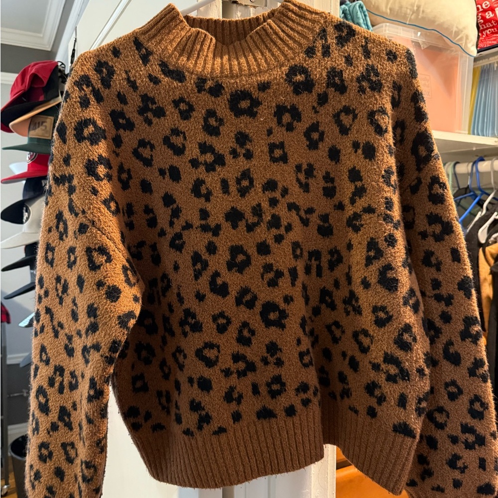Old Navy Leopard Print Sweater